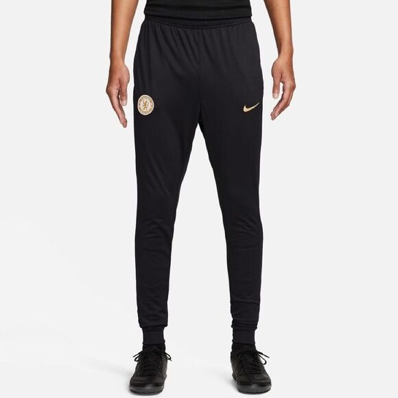 Nike Chelsea FC Strike Jogger Pant Dri-Fit Soccer DX3517-426 Black Gold Men's XL - Picture 1 of 13
